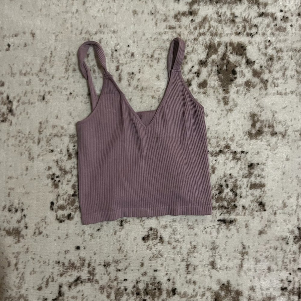 Lilac Ribbed Tank